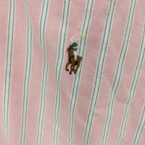 ラルフローレン RALPH LAUREN CUSTOM FIT スモールポニー刺繍L/Sストライプシャツ メンズ JPN:M